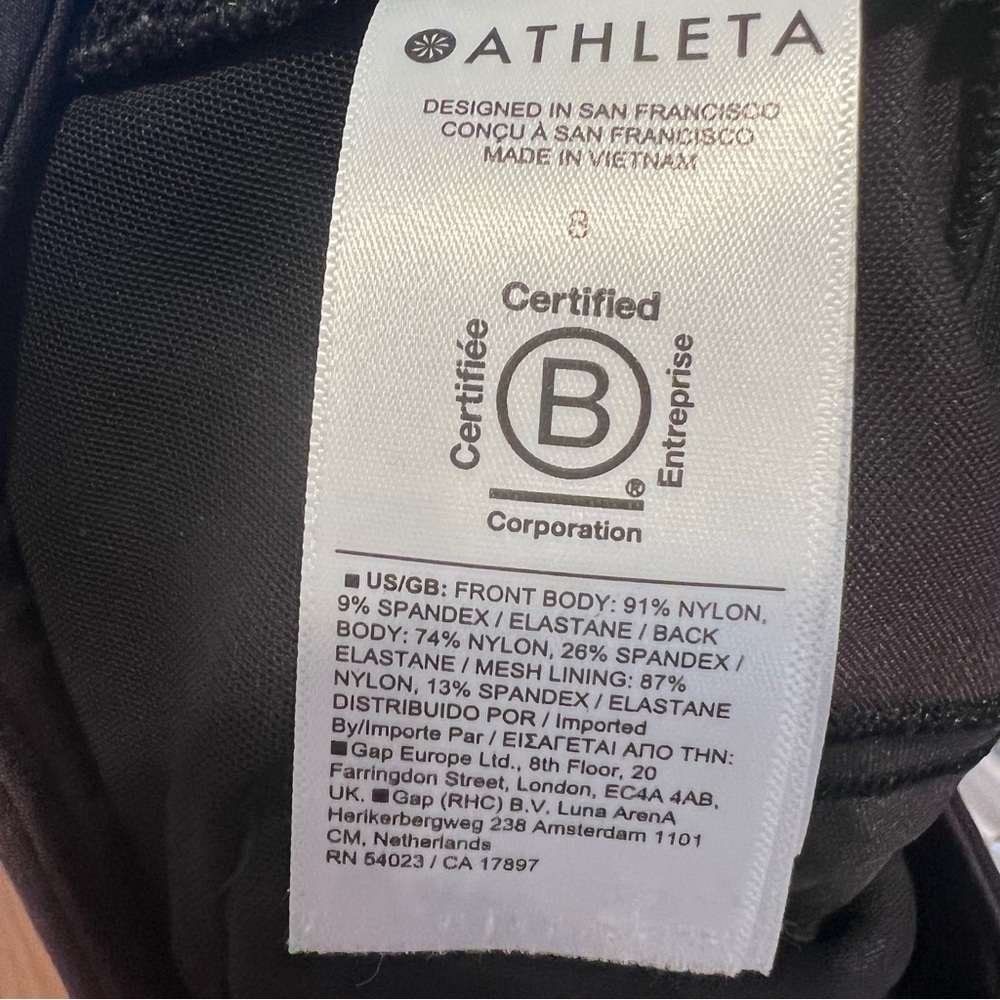 ATHLETA Headlands Hybrid Straight Leg Black Pants Stretch Women's Size 8 - Picture 11 of 15